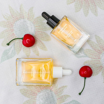 forme en verre de empaquetage de place d'huile de bouteille de compte-gouttes de sérum de 15ml 30ml 50ml 100ml