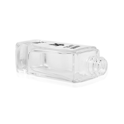 Emballage carré 30ml de crème de base de bouteille en verre de lotion de forme