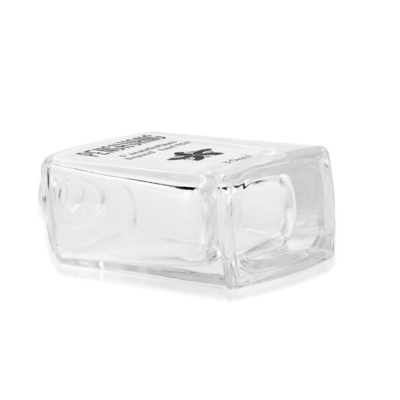 Emballage carré 30ml de crème de base de bouteille en verre de lotion de forme