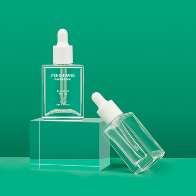 Le compte-gouttes de sérum du rectangle 15ml de MSDS met l'emballage en bouteille d'huile d'essence