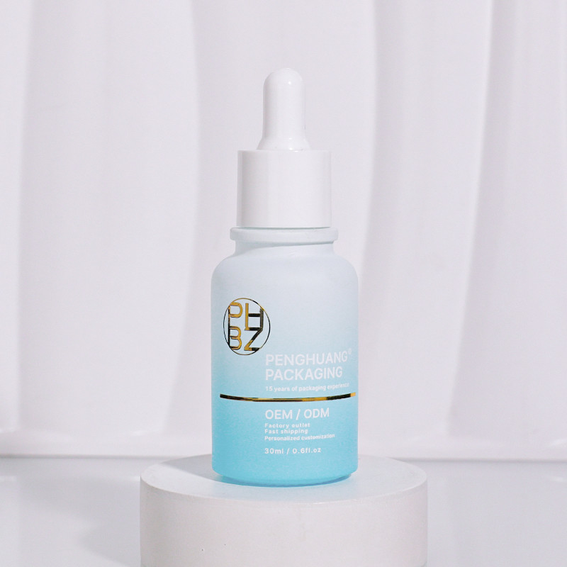 Bouteilles de sérum en verre de 30 ml avec logo pour l' huile de soins du visage