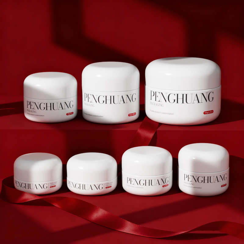 Pot à crème en verre personnalisé pour baume à lèvres en blanc/transparent/personnalisé avec logo personnalisé et couleur/impression personnalisées