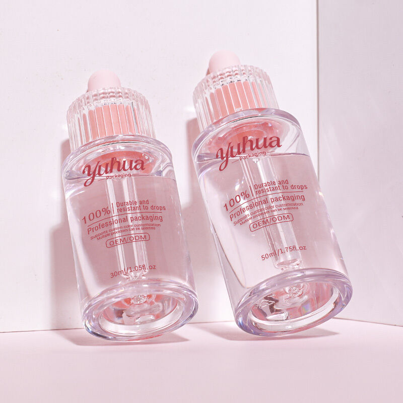 Flacons compte-gouttes pour sérum avec diverses options de capacité, adaptés à la production en petits lots et aux besoins d'emballage à grande échelle