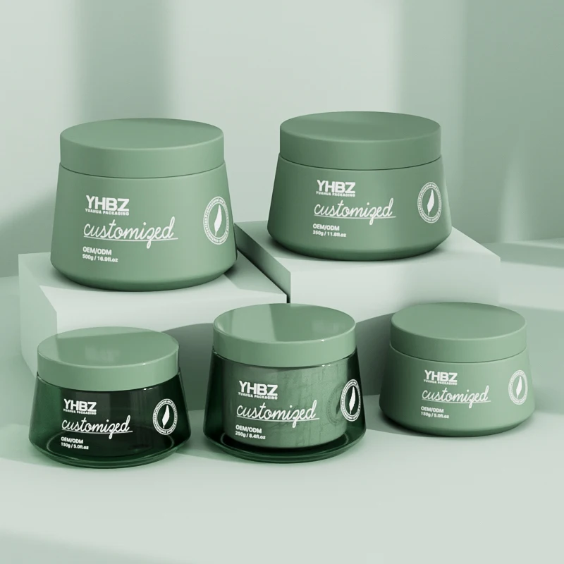 Bouteilles de crème en plastique mate 150 ml 250 ml 350 ml 500 ml