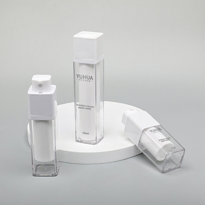 Soins de la peau de peau d'ANIMAL FAMILIER de bouteille de pression atmosphérique emballant sous vide la bouteille privée d'air en plastique de pompe