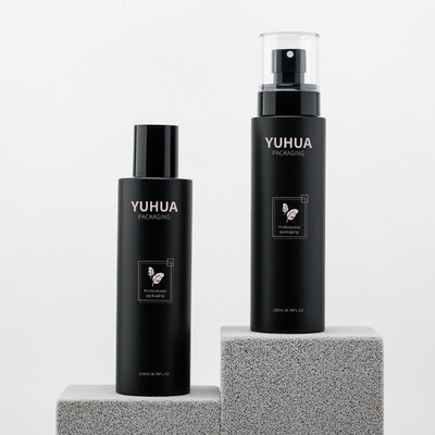 Bouteille d'ANIMAL FAMILIER du pulvérisateur 200ml de bouteille de Matte Black Fine Mist Plastic avec la pompe de jet