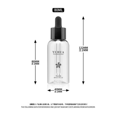le conditionnement en plastique de toner du maquillage 80ml met l'impression en bouteille de estampillage chaude