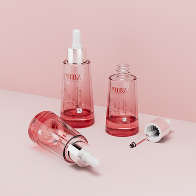Bouteille en verre à goutte-à-goutte d'huile personnalisable 30 ml 50 ml Serum Bouteille d'emballage