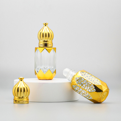 6 ml 8 ml 12 ml rouleau de verre vide sur bouteille Luxe emballage cosmétique contenant parfum bouteille d' huile essentielle