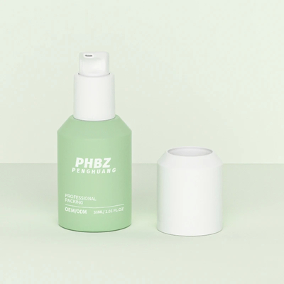 Type d'étanchéité pompe de lotion bouteilles en verre de lotion simple et élégante pour le corps lotion pour les cheveux huile sérum huile et tonique pour le visage