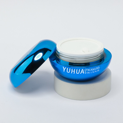 Bouteille cosmétique personnalisée 30g 50g de luxe à vis de haut Bouteille de crème en plastique pour emballage de soin de la peau