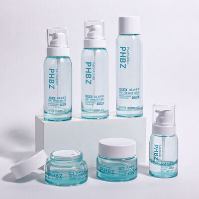 ODM OEM Accepté Bouteille d'emballage de cosmétiques de luxe ronde adaptée aux crèmes haut de gamme sérums et autres produits de beauté essentiels