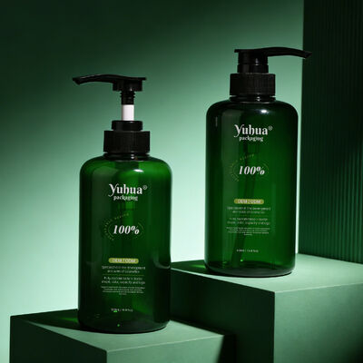 Bouteilles d'emballage en plastique personnalisables pour les cosmétiques, y compris le sérum de lotion tonifiante en forme de cylindre et fermeture à vis