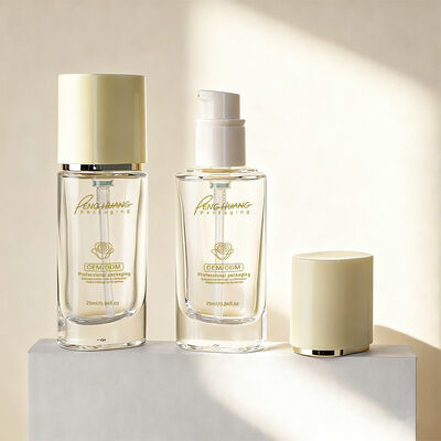 Fondation liquide Bouteilles d'emballage cosmétique en verre avec une capacité de 30 ml d'impression personnalisable et une conception étanche durable