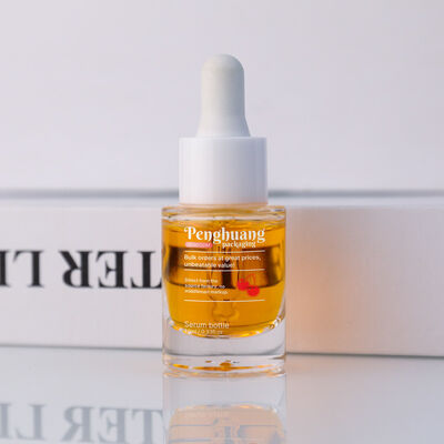 Flacons compte-gouttes en argent avec bouchon personnalisé, type de fermeture, option d'emballage pour cosmétiques, soins de la peau et huiles essentielles