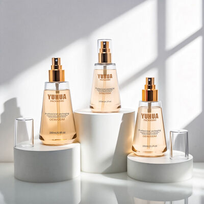 Pompe à lotion Bouteille de lotion en plastique en PET avec fermeture à pulvérisation Conçue pour les emballages cosmétiques pour les soins de la peau et les soins personnels