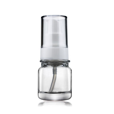 Emballage cosmétique 30ml autour de bouteille claire en verre de base de lotion de sérum avec la pompe