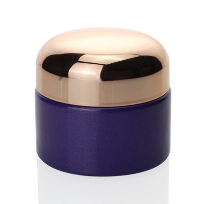 Pot en verre crème pourpre en verre 30ml de Custom Cream Packaging de fabricant pour le cosmétique