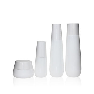 Emballage blanc comme le lait de soins de la peau de 50g 100ml 150ml Opal Glass Bottle Empty For