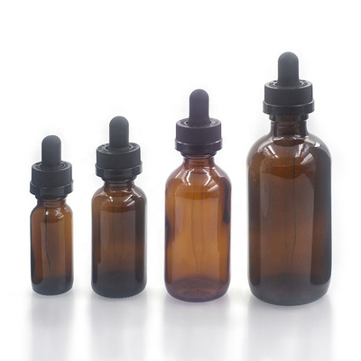 120ml vident Amber Glass Bottles les bouteilles en verre de rond de 4 onces Boston pour des produits pétroliers
