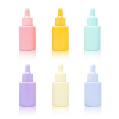 Le sérum Matte Glass Dropper Bottle 30ml a givré la bouteille cosmétique 1oz d'huile essentielle