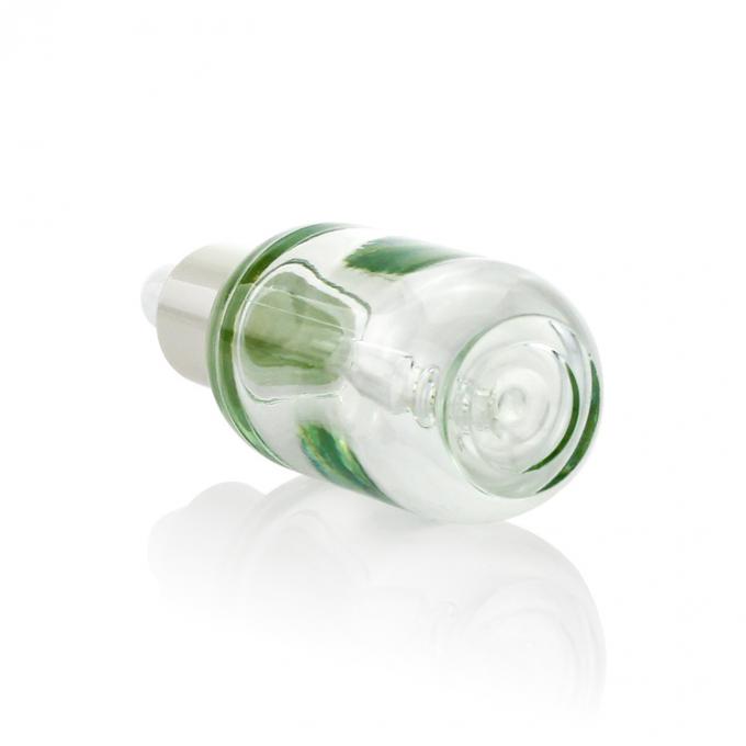 Cosmétiques en plastique clairs de bouteille de la vente chaude 15ML PETG autour de bouteille de fantaisie de sérum d'oeil de compte-gouttes