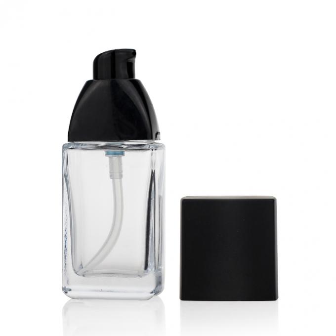 30 ml empaquetant la bouteille liquide en verre de base de lotion de place vide claire de cosmétiques
