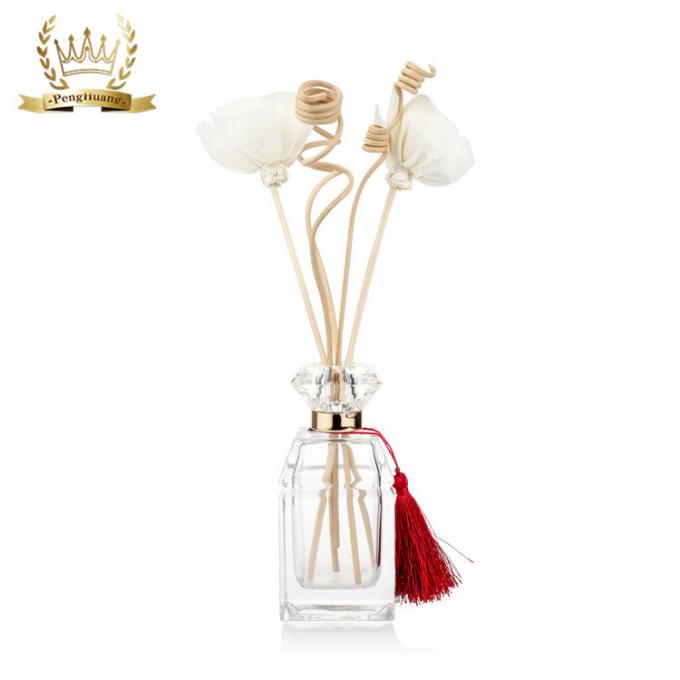 Arome vide décoratif à la maison de parfum d'ambiance Reed Diffuser Bottle de verre avec Crystal Cap