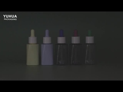 Impression de logo Flacons compte-gouttes sérum PET 50ml pour huiles essentielles et soins de la peau