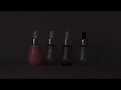 Flacons compte-gouttes de sérum de 50 ml avec sérigraphie et marquage à chaud